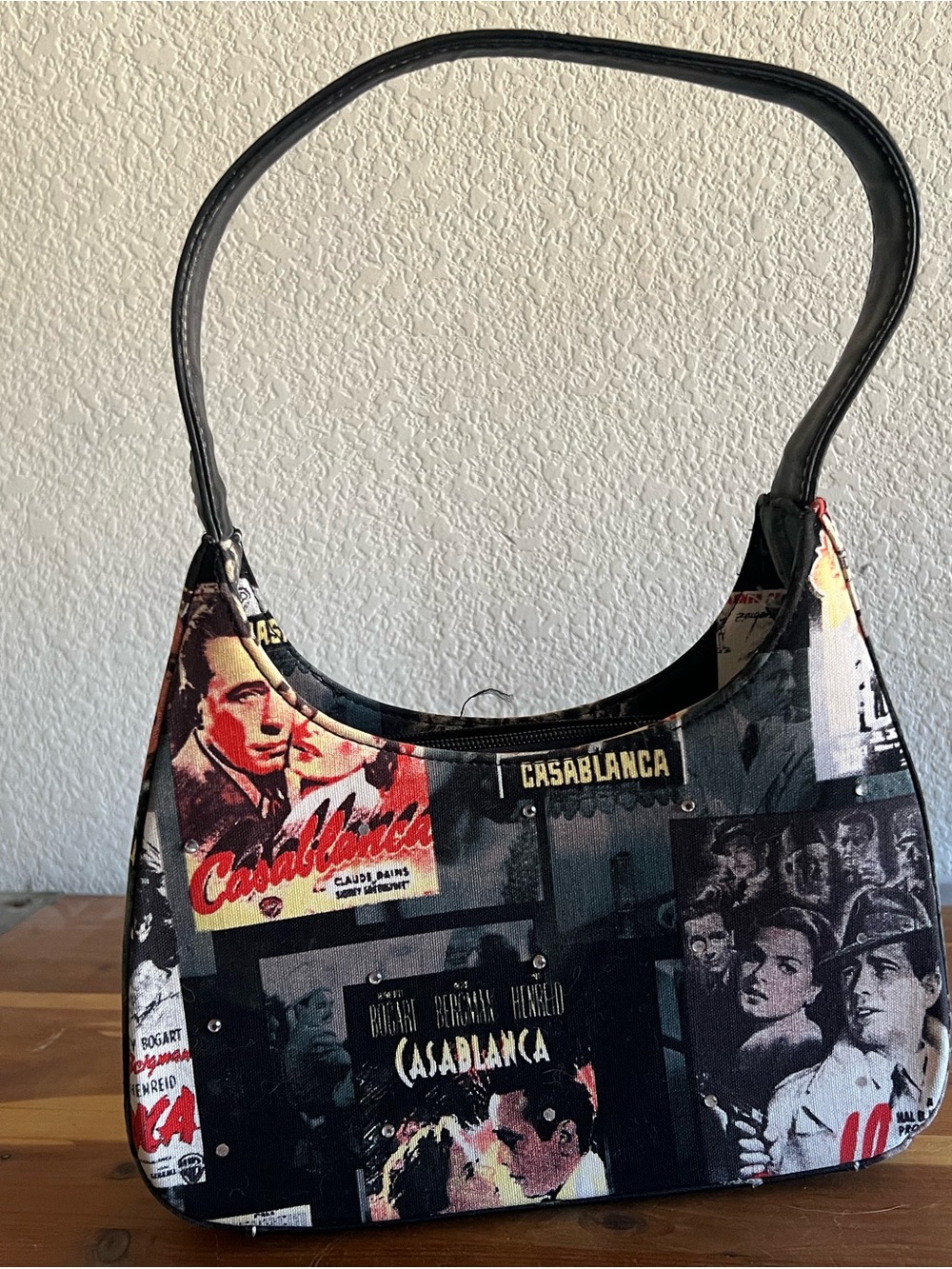 Classic Hollywood Casablanca inspired shoulder bag purse